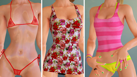 Des bikinis sexy, des petites robes d'été sexy.